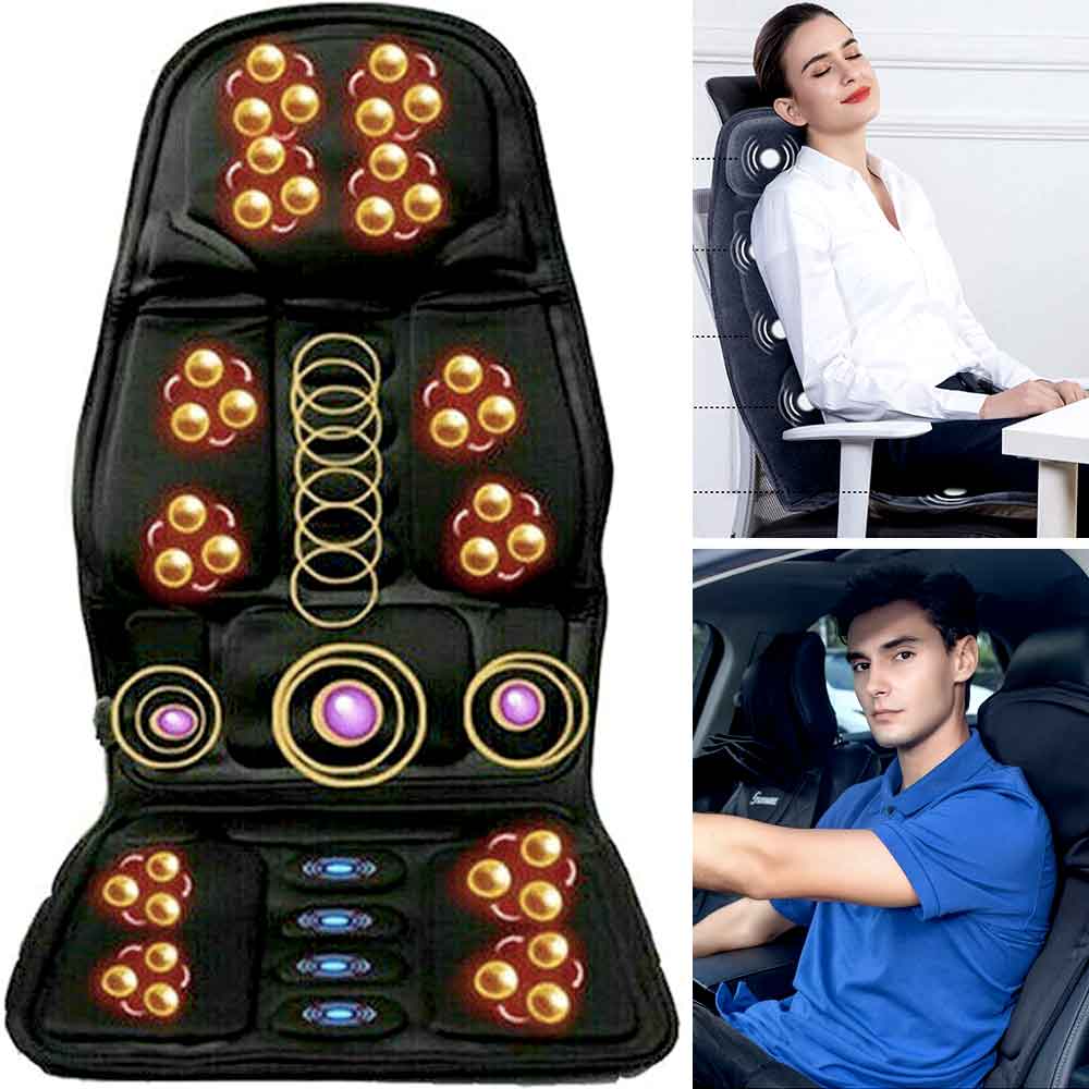 Raxiva-fashionable massage chair cushion with heated neck support