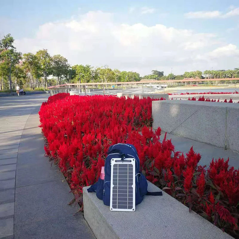 Raxiva-solar panel portable usb battery water resistant