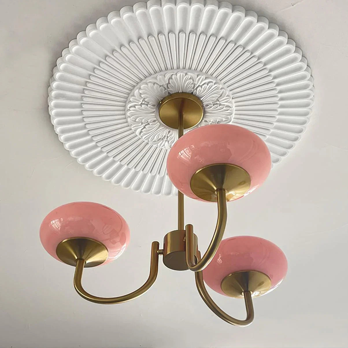 Raxiva-lustre macaron design elegance florale suspendu