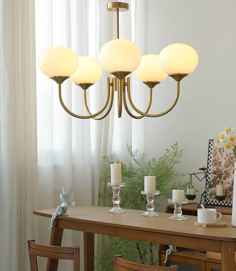 Raxiva-lustre macaron design elegance florale suspendu