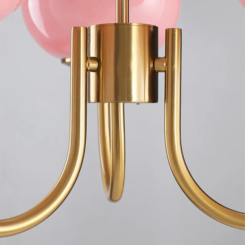 Raxiva-lustre macaron design elegance florale suspendu