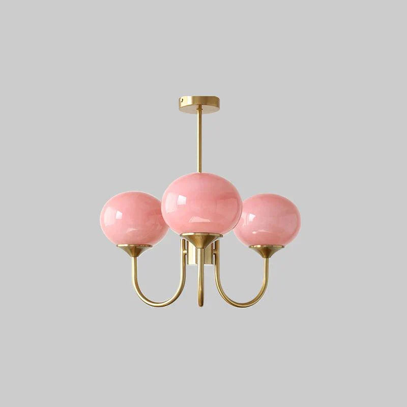 Raxiva-lustre macaron design elegance florale suspendu