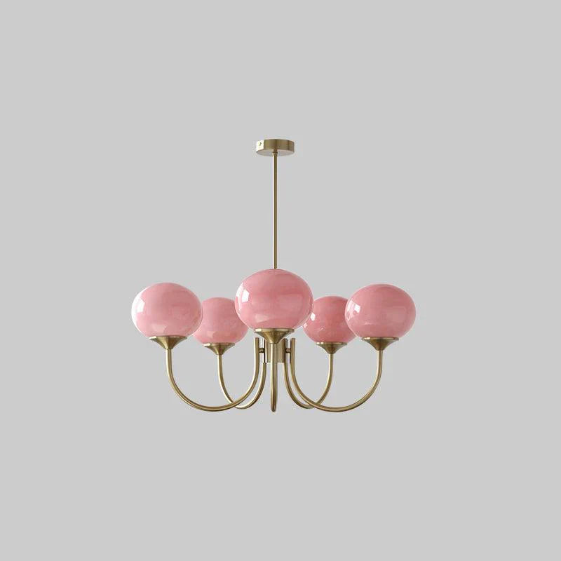 Raxiva-lustre macaron design elegance florale suspendu