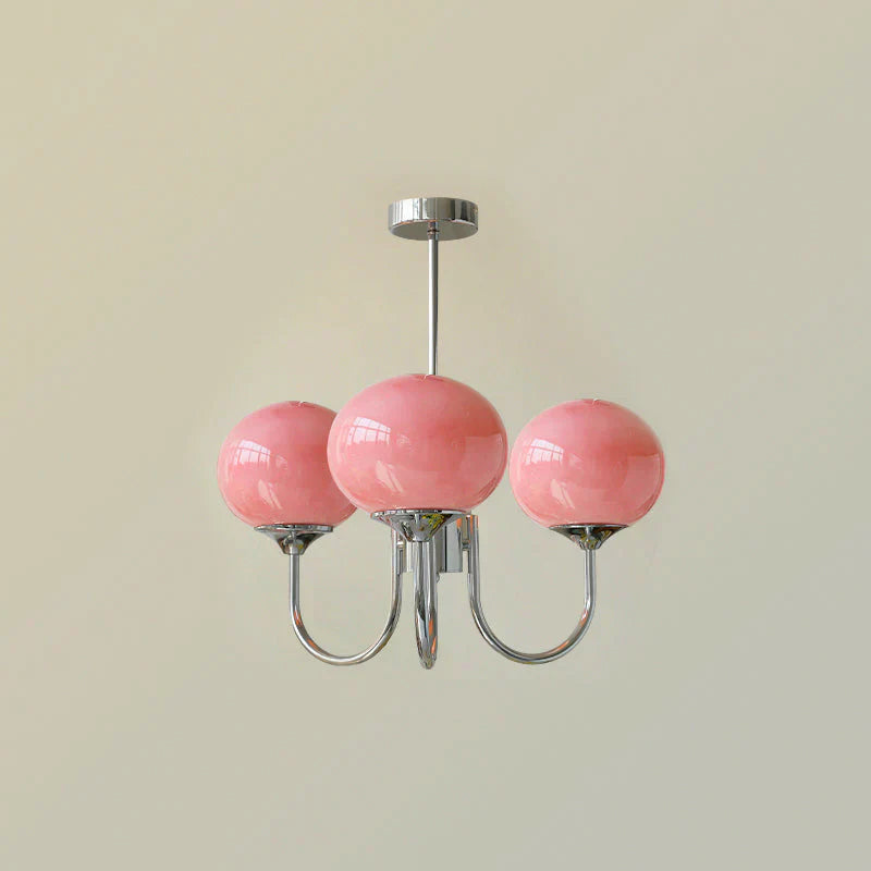 Raxiva-lustre macaron design elegance florale suspendu