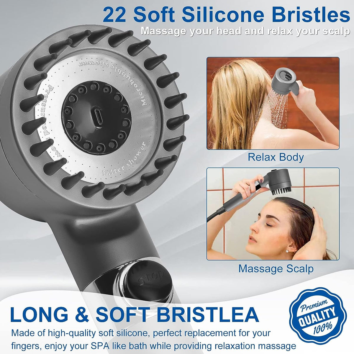 Massage Shower Head-Raxiva-, GTRB068215SDR66 GTRB068215SDR66