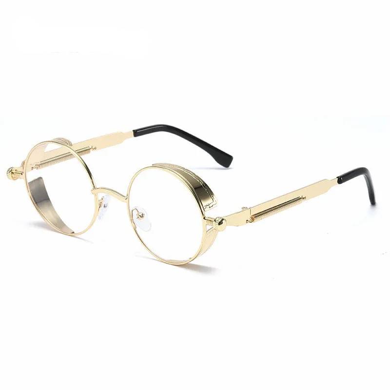 Raxiva-unisex vintage round sunglasses classic style modern protection