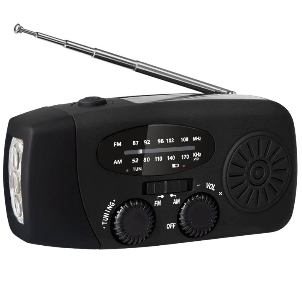 Multifunctional Dynamo Emergency Radio-Fivira-Black-SKU38841708345425981TECH7491699703869, Multifunctional Dynamo Emergency Radio, , Fivira, TECH,