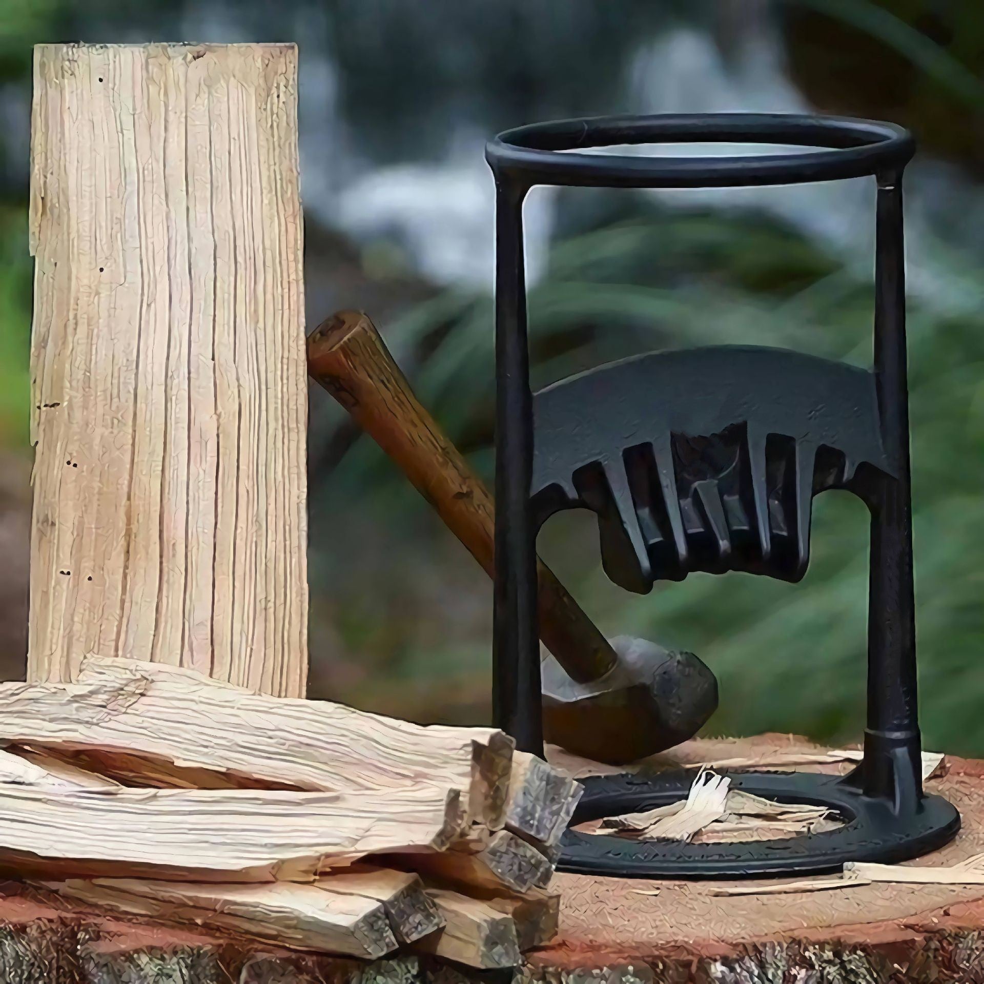 Raxiva-cast iron manual wood splitter