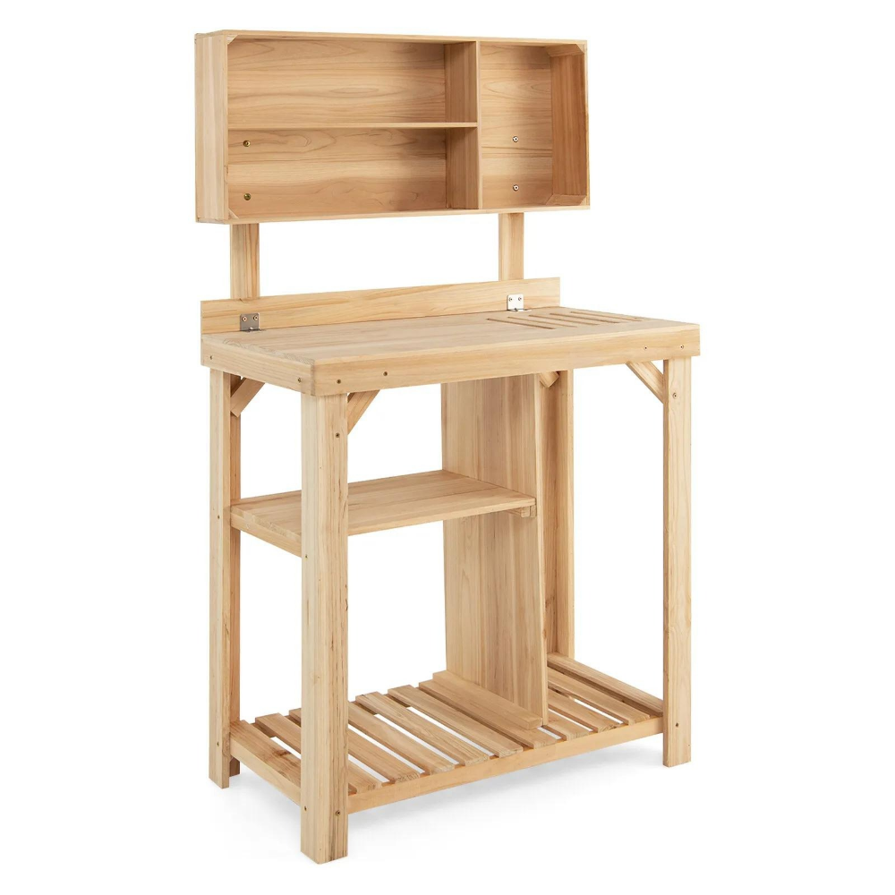 Outdoor Gardening Potting Workbench Table with Storage-Raxiva-SKU38841708186796093Outdoor Gardening Potting Workbench Table with Storage7491665363005, Outdoor Gardening Potting Workbench Table with Storage, , Raxiva, Outdoor Gardening Potting Workbench Table with Storage,