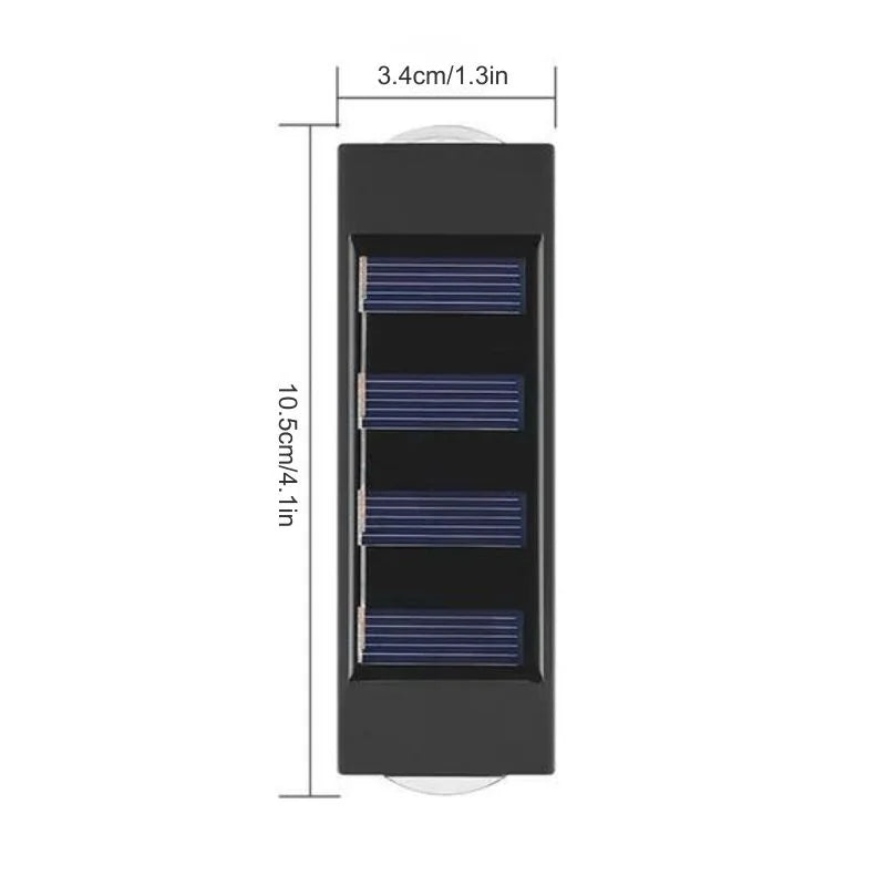 Raxiva outdoor solar wall light