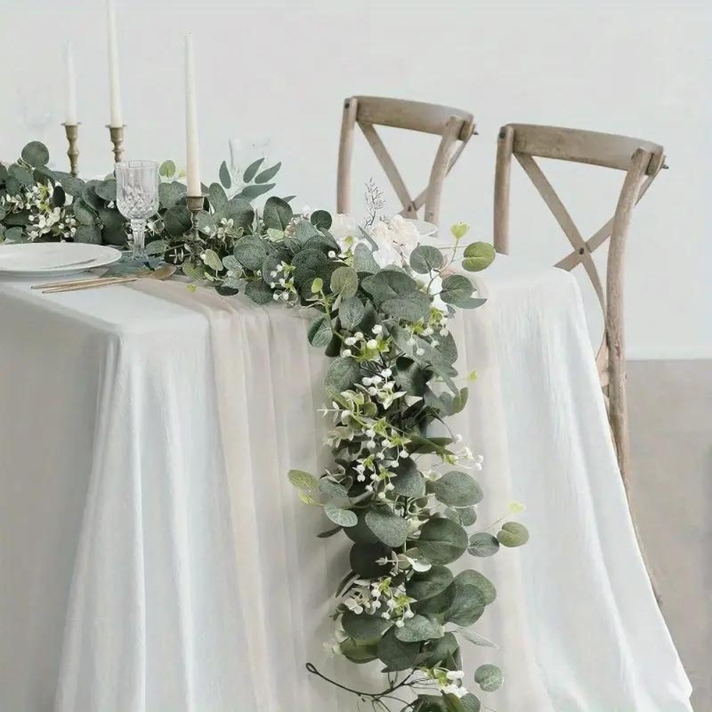 Raxiva - Realistic Faux Eucalyptus Garland for Home / Party Decoration
