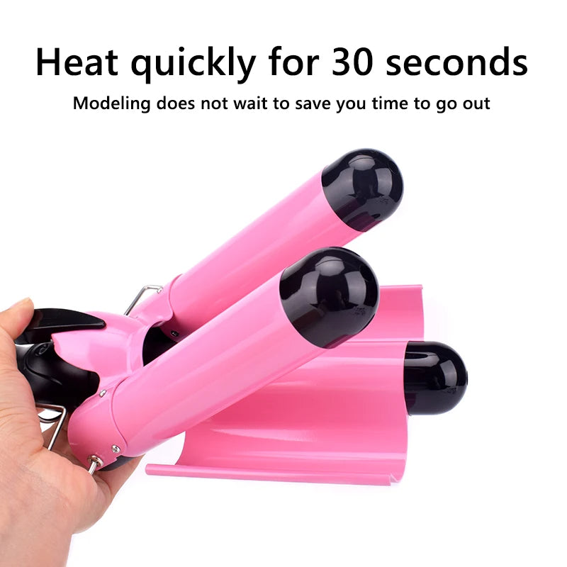 Raxiva-professional 3 barrel curling iron