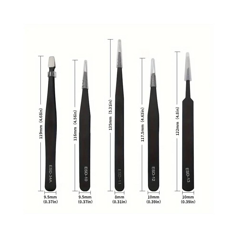 Raxiva-precision tweezers set professional tools for grooming and crafting