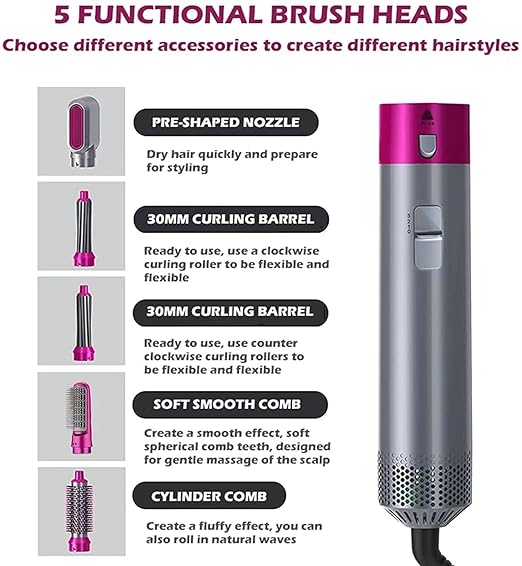 Raxiva-5 in 1 hair styling tool