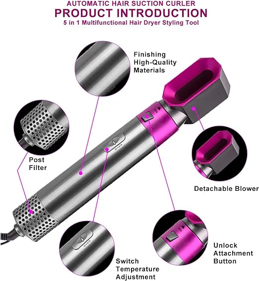 Raxiva-5 in 1 hair styling tool