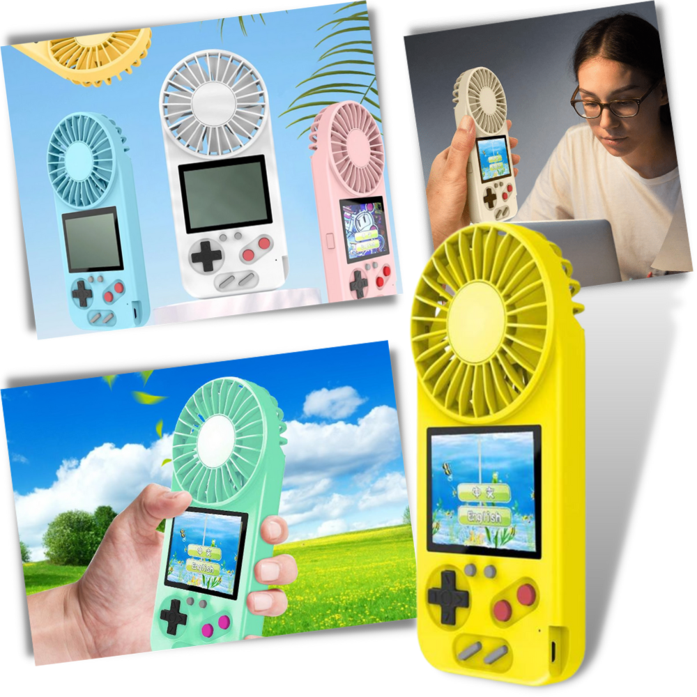 Raxiva - Multi-Game Hand-Held Console with Fan