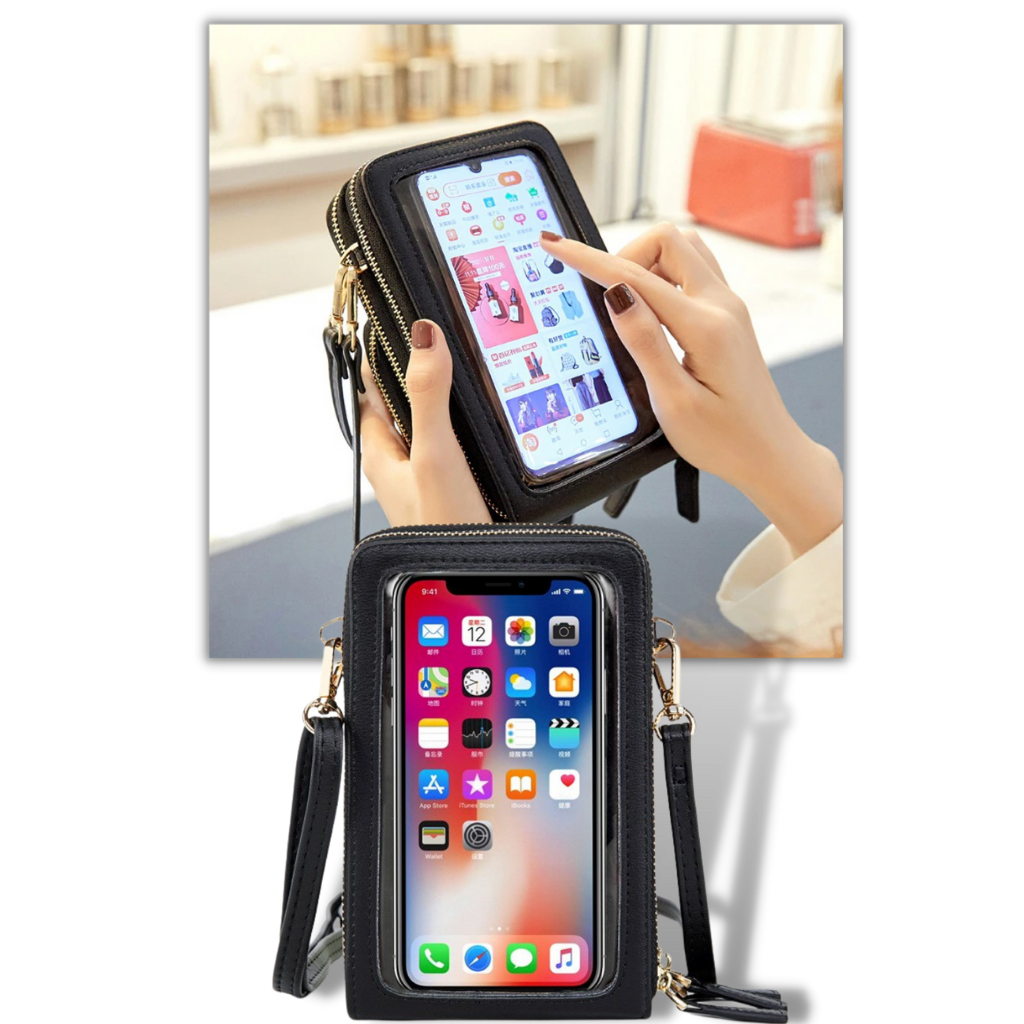 Raxiva - Multi pockets touchscreen crossbody bag