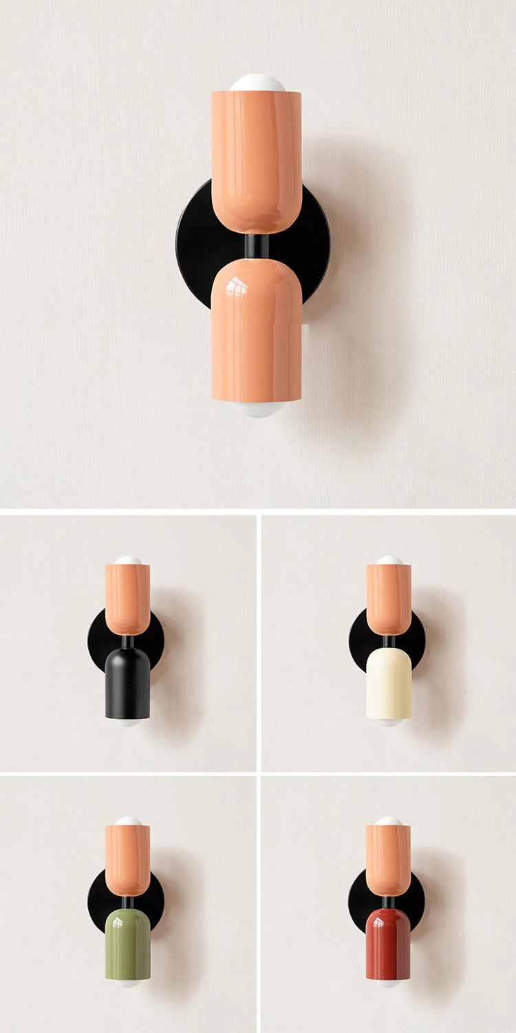 Raxiva - Nordic-Inspired Up & Down Wall Lamp – Accent Light for Living Room, Corridor & Kids’ Spaces