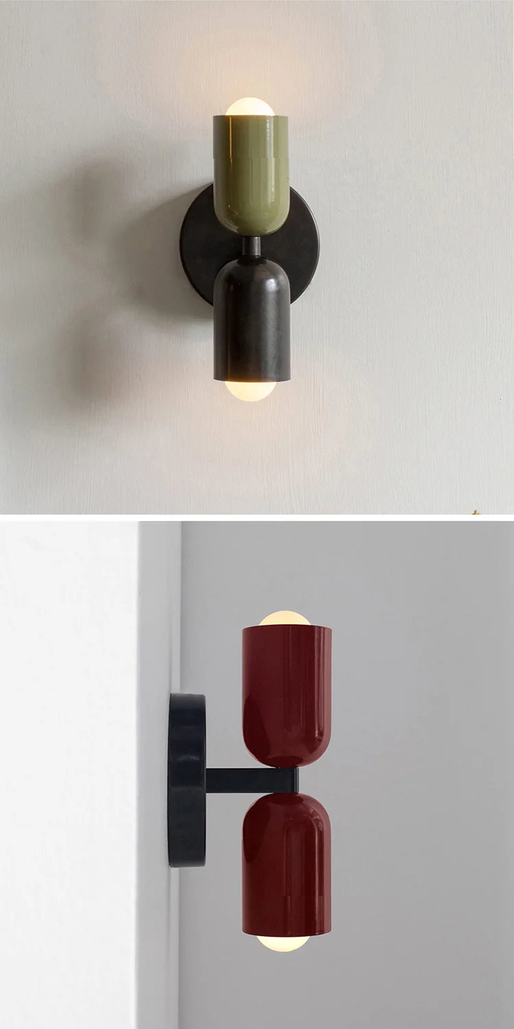 Raxiva - Nordic-Inspired Up & Down Wall Lamp – Accent Light for Living Room, Corridor & Kids’ Spaces