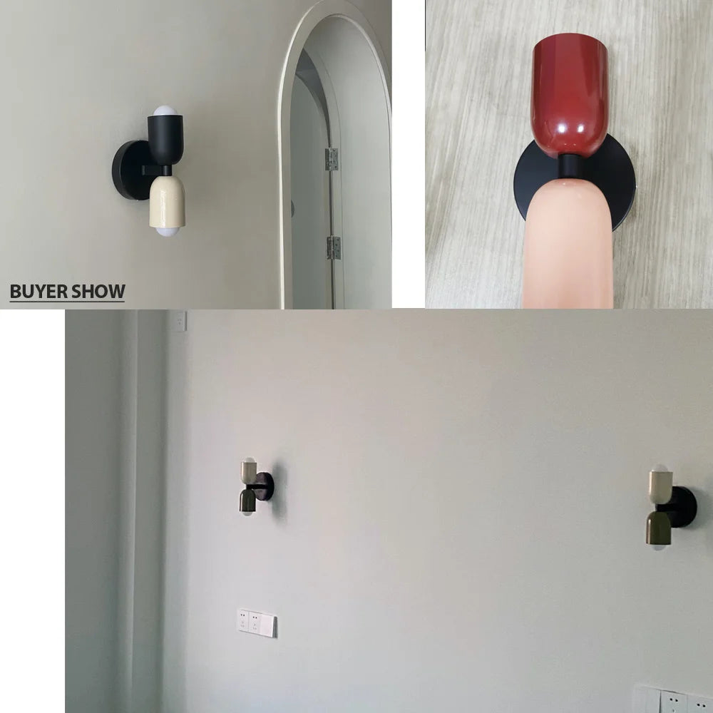 Raxiva - Nordic-Inspired Up & Down Wall Lamp – Accent Light for Living Room, Corridor & Kids’ Spaces