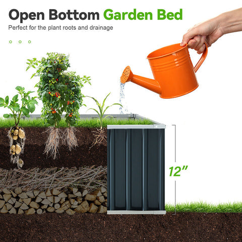Raxiva - Outdoor Flower Vegetable Raised Garden Bed