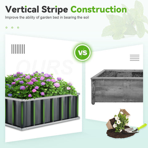 Raxiva - Outdoor Flower Vegetable Raised Garden Bed