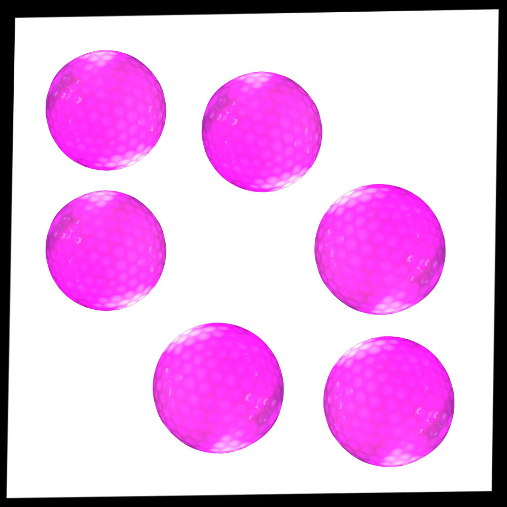 Raxiva - Pack of 6 LED Glowing Golf Balls