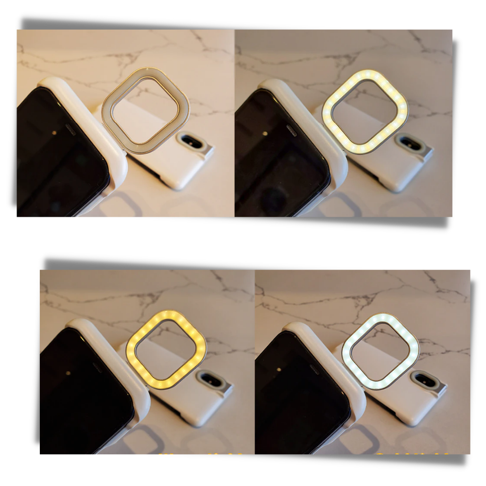 Raxiva - Phone Case With LED Ringlight