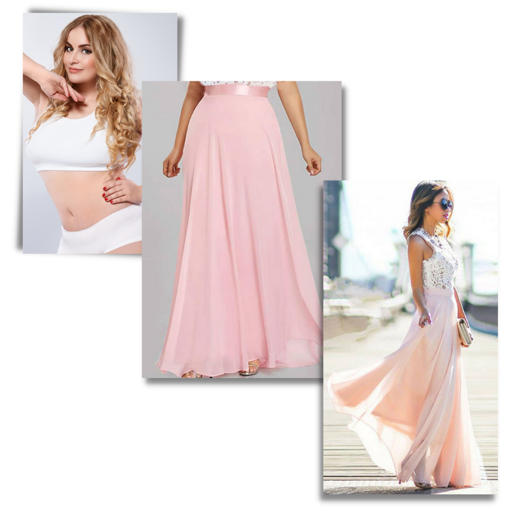 Raxiva - Prairie Chic Lace Chiffon Dress