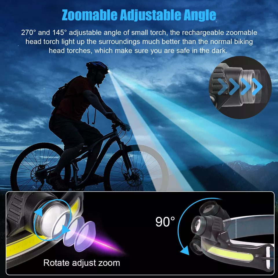 Raxiva - Rechargeable Headlamp Torch