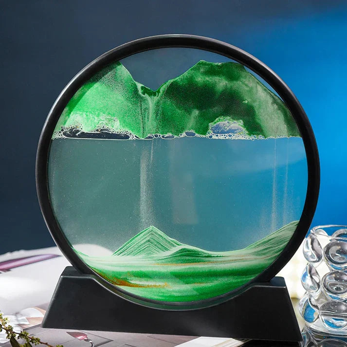 Raxiva-mirage temporel sablier 3d paysage en mouvement