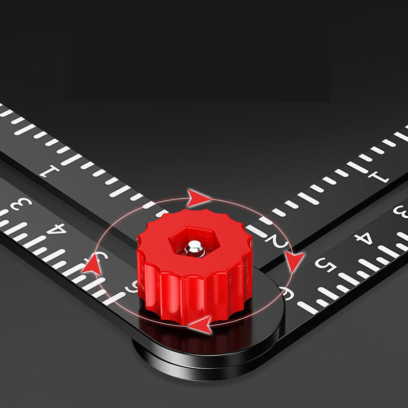 Raxiva-adjustable aluminum alloy tile work folding ruler