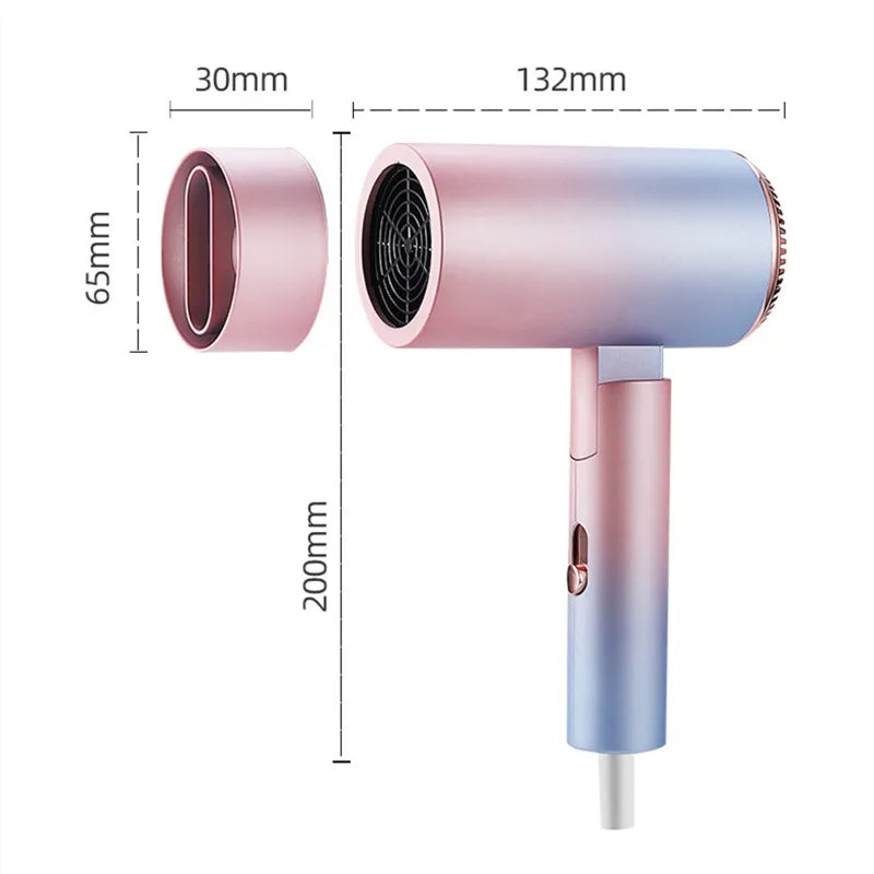 Raxiva-compact folding travel hair dryer dual voltage portable style