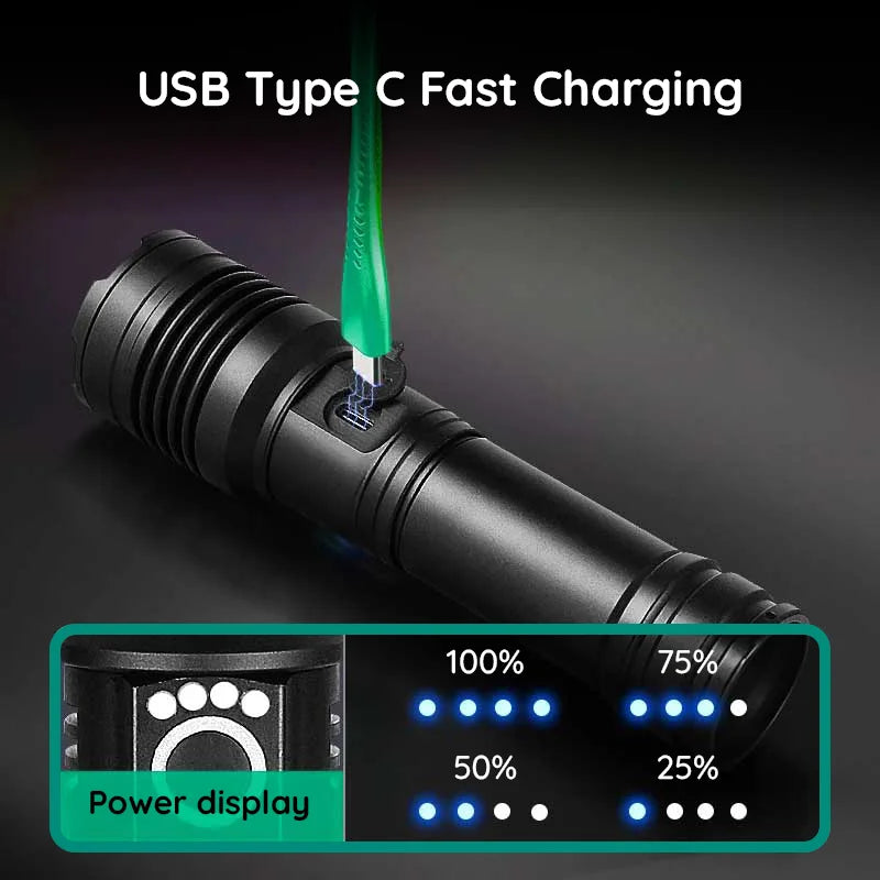Raxiva usb powerful flashlight