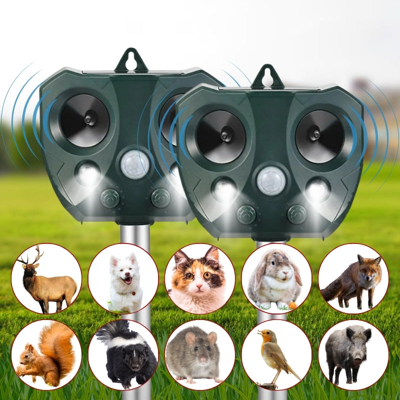 Raxiva waterproof solar animal pest repeller