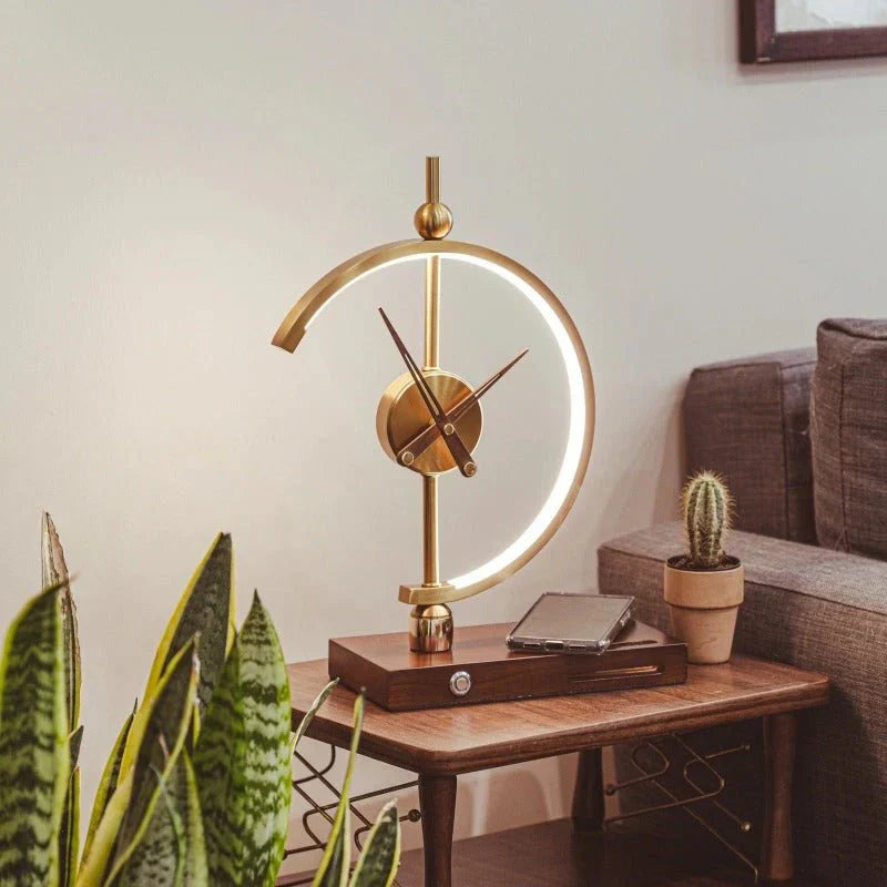 Raxiva-luxlamp horloge elegante recharge sans fil