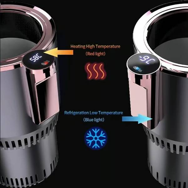 Raxiva-smart cup holder for hot and cold drinks in vehicle