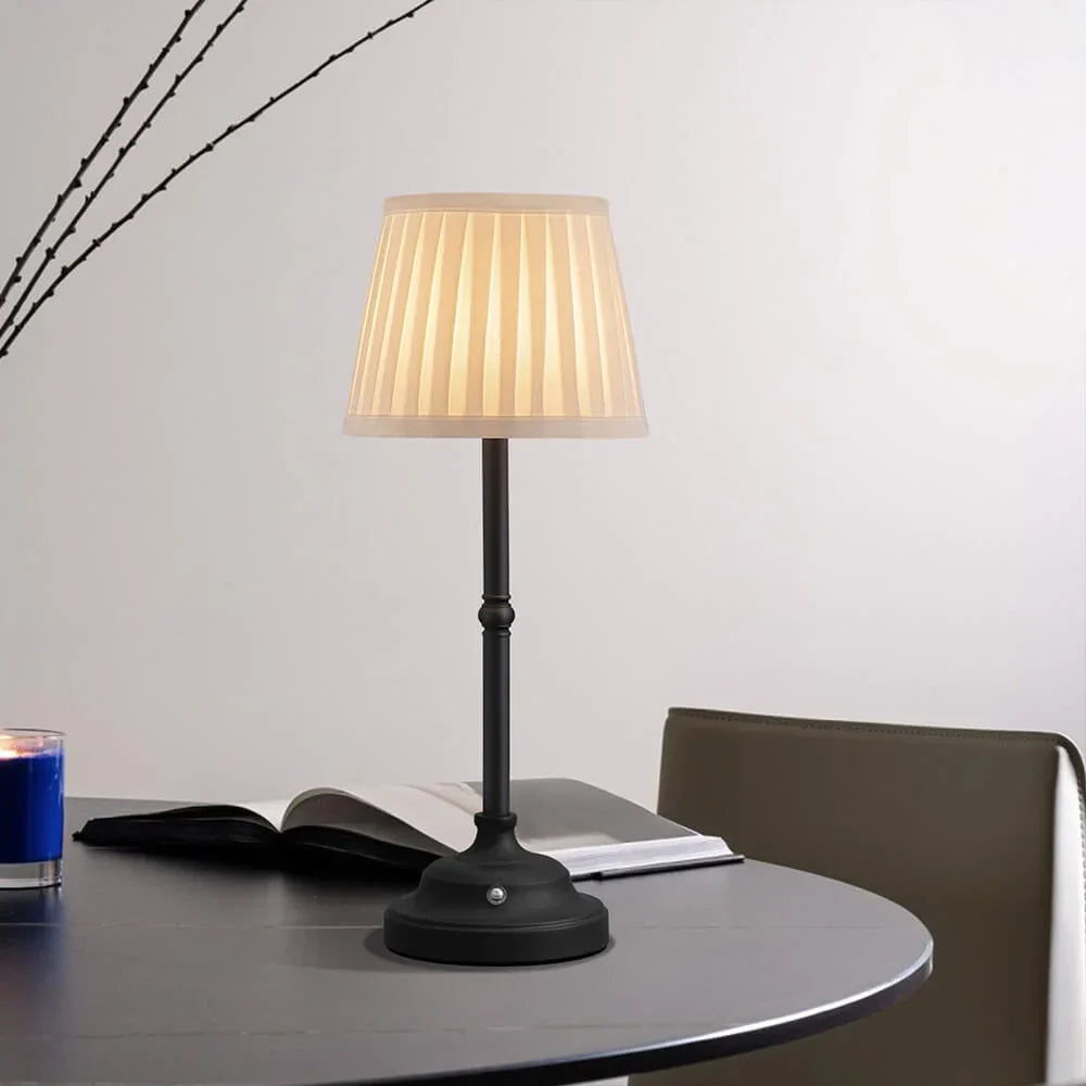 Raxiva-lumiere d antan lampe de table portative en tissu avec recharge usb