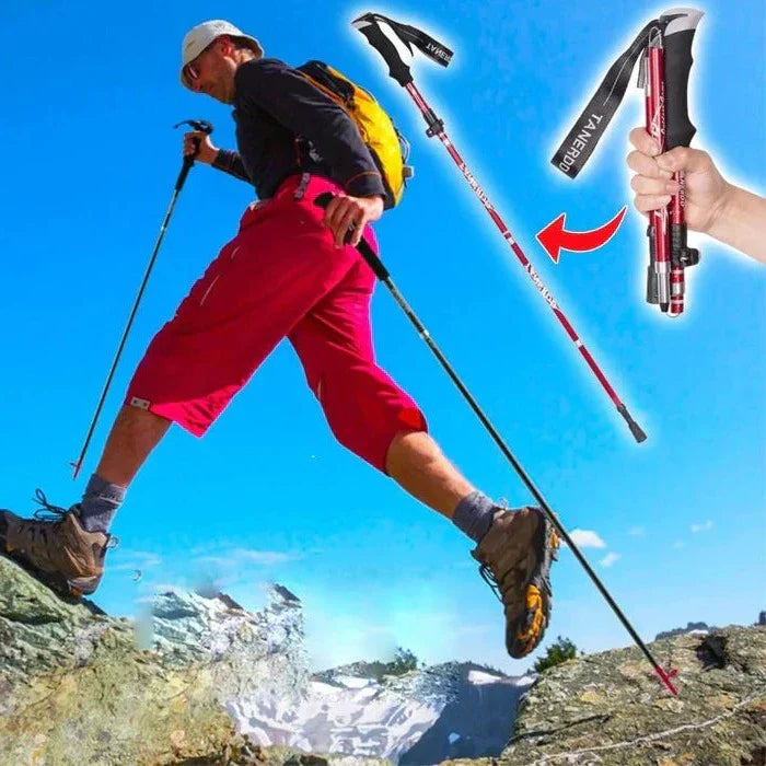 Raxiva-adjustable foldable telescopic trekking poles