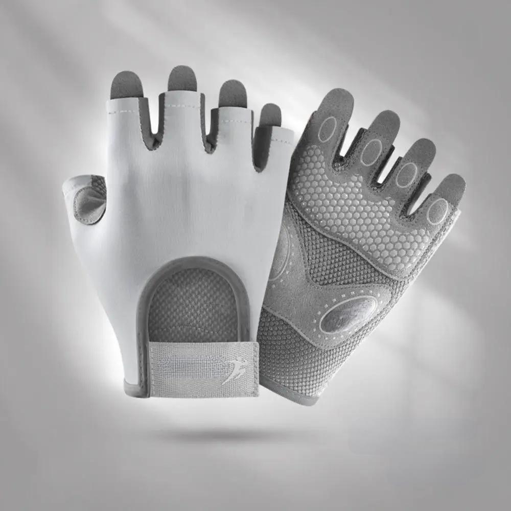 Raxiva-breathable non slip half finger cycling gloves lightweight fitness gloves men women