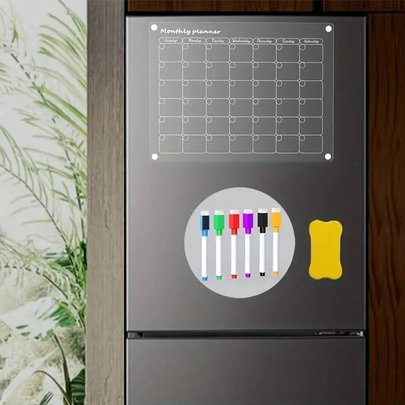 Raxiva-calendrier transparent magnetique acrylique