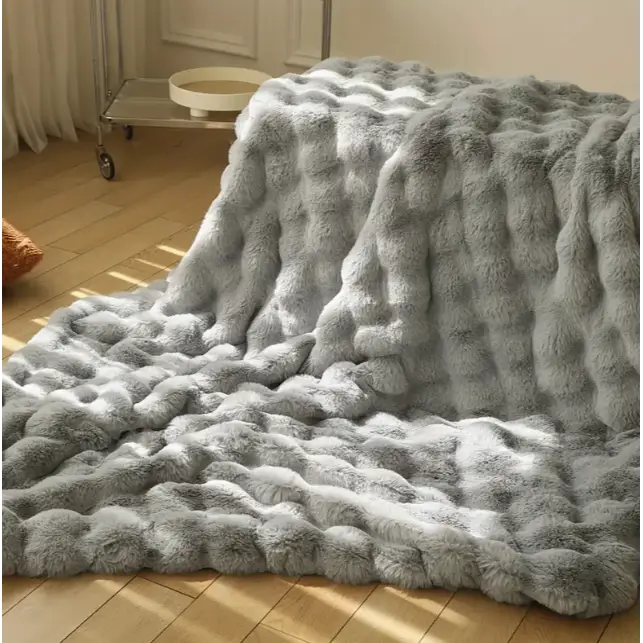 Raxiva-couverture chauffante en laine moelleuse