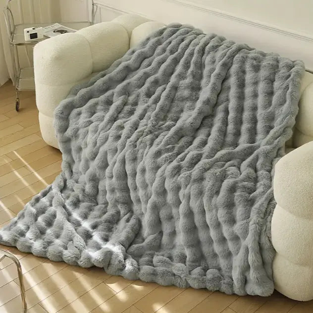 Raxiva-couverture chauffante en laine moelleuse