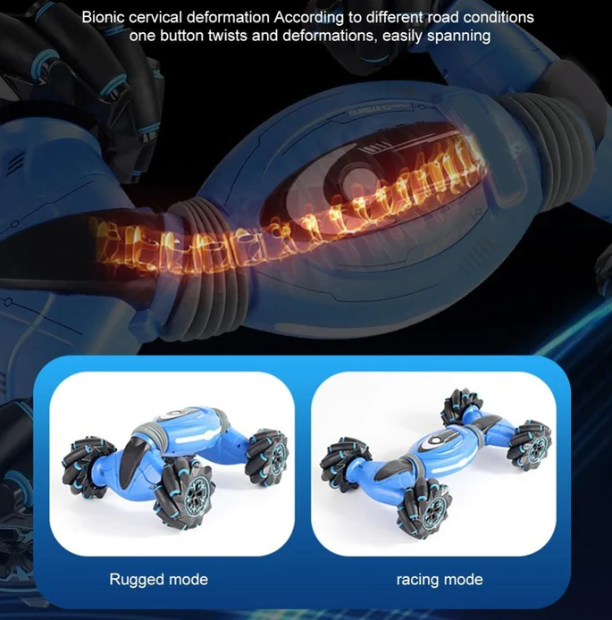 Raxiva-gesture controlled stunt car 360 degree rotation