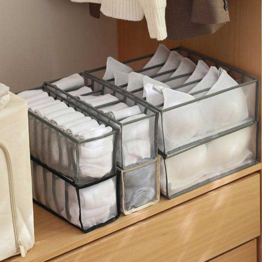 Raxiva-sousobox panier organisateur pliable sous vetements 3 pcs