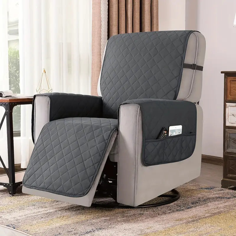 Raxiva-housse fauteuil extensible protection antiderapante confort premium