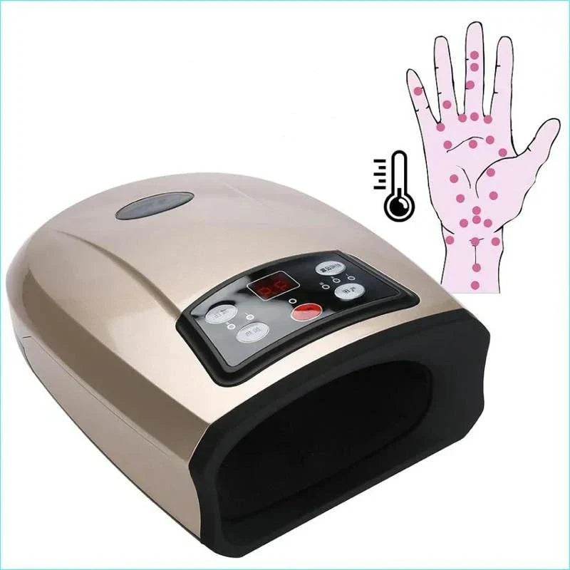 Raxiva-heated hand massager arthritis physiotherapy pressotherapy palm air compression device