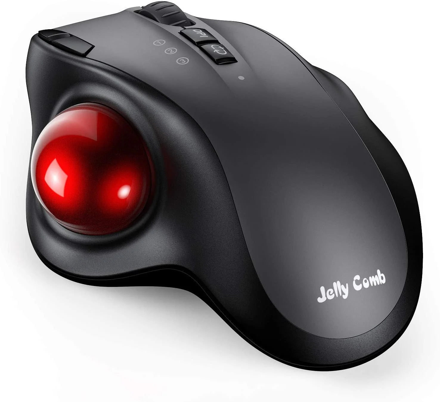 Raxiva-ergonomic wireless trackball mouse precision vertical laser 2400dpi hard case laptop desktop