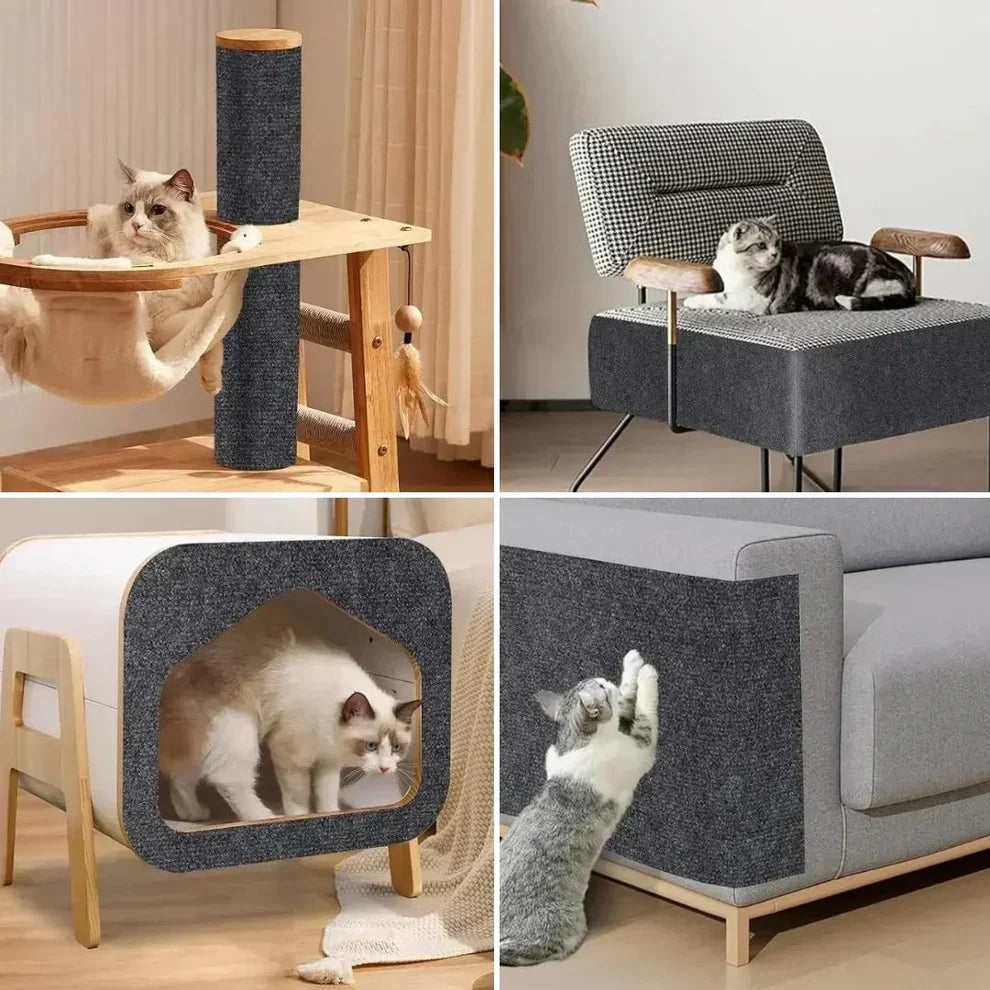 Raxiva-tapis griffoir autocollant protegez vos meubles faites plaisir chat