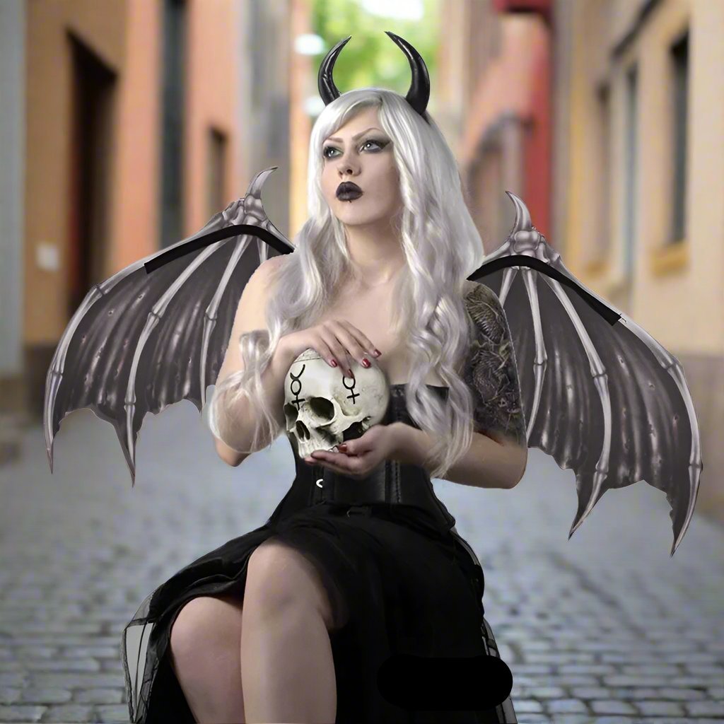 Raxiva-halloween 3d angel devil costume accessories big wings demon cosplay decoration